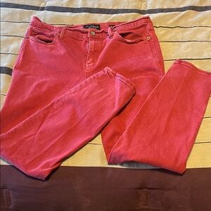 Lucky Brand Women's Red Skinny Jeans, Size 10/30